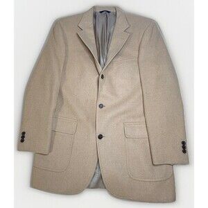 Brooks Brothers Men's Loro Piana 100% Camel Hair Sport Coat 41 Regular Tan 41R